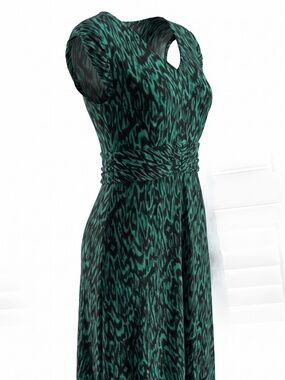 Nanette Lapore Green/black Animal Print dress, U.S. 8